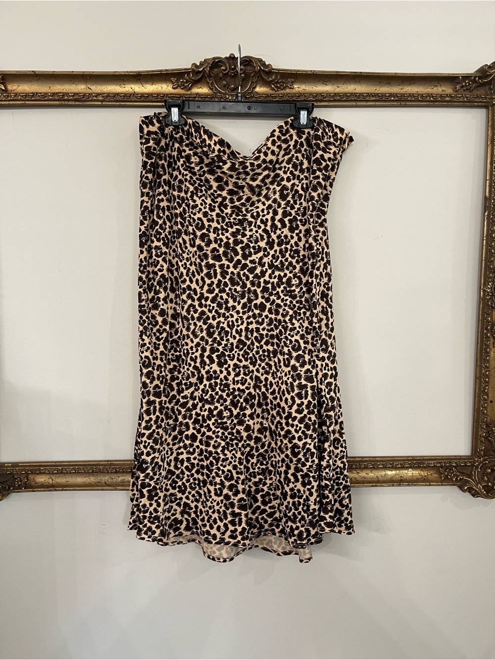 Anthropologie Cheetah Midi Skirt